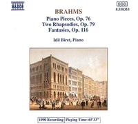 Brahms Johannes - Pièces pour piano / Rhapsodies / Fantaisies