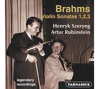 Brahms : Les sonates pour violon. Szeryng, Rubinstein.