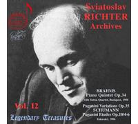 Brahms: Piano Quintet, Op. 34 / Paganini Variations / Four Pieces from Op. 116 (Sviatoslav Richter Archives, Vol. 12) by unknown (2007-03-13)
