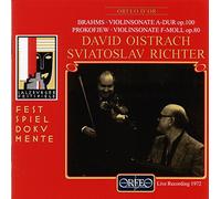 Brahms, Prokofiev : Sonates pour piano. Oistrach, Richter.