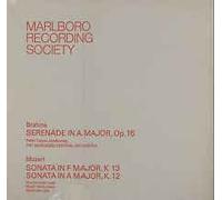 Brahms: Serenade in A, Op. 16. Mozart: Sonatas, K. 12 & 13