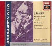 Brahms - Sinfonía N.2, Rapsodia Por Contralto / Otto Klemperer - CD