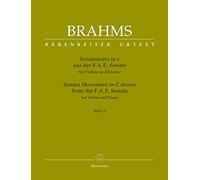 BRAHMS - Sonata FAE para Violin y Piano (Urtext) (Brown/Costa)