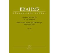 BRAHMS - Sonatas Op.120 nº 1 y 2 para Viola y Piano (Urtext) (Brown/Peres da Costa)
