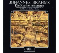 Brahms : Sonates pour piano et pour clarinette. Leister, Oppitz.
