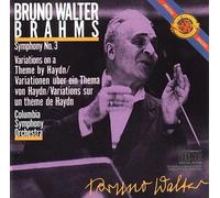 Brahms: Symphony No. 3 / Haydn Variations -bruno walter (Conductor), columbia symphony orchestra (Orchestra)-PRE-BARCODE 1ST EDITION 1985