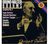 Brahms: Symphony No. 4/ Tragic Overture -bruno walter (Conductor), columbia symphony orchestra (Orchestra)-PRE-BARCODE 1ST EDITION 1985