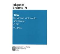 BRAHMS - Trio Op.Postumo en La Mayor para Violin, Violoncello y Piano (Urtext)