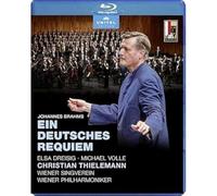 Brahms : un requiem allemand. dreisig, volle, thielemann. [Francia] [Blu-ray]
