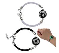 Braid Bracelet | Glow In The Dark Woven Jewelry Accessory | Sun Moon Braid | Braid Bracelet | Glow In The Dark Woven Jewelry Accessory | Sun Moon Braid Bracelets | for Men Women Boys Girls Youth Teens
