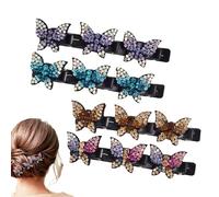 Braid Clips, Crystal Hair Clamps, Non-Slip Hairpins, Fashion Duckbill Hair Clips, Hair Styling Accessories, Non-Slip Braid Hair Clips, Crystal Duckbill Clips, Holiday Hair Accessories, 3 clips Hair