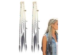 Braid Hair Extension - Clip In Dreadlocks | Bohemian Beaded Ponytail Wig