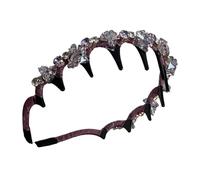 Braid Head Abch - Funcello trenzado para cabello trenzado, aspecto natural elástico | Faux Crystal Design Y Crea peinado rápido, se fusiona sin solución de continuidad con una banda ganada