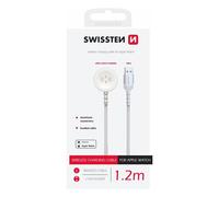 Swissten, Cargador Magnético 2.5W 2A para Watch de Nylon Trenzado 1.2m