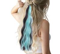 Braideds Ponytail Extension, Colored Braid, Natural Wrap, Elastic Tie, Made From Long Synthetic Hair Braid, Party Hair Accessory, Easy To Attach, 19.69 Inches