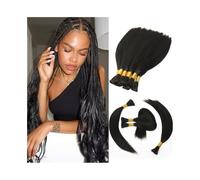 Braiding hair， Las mujeres tejen pelucas y extensiones de trenzas,Human hair braiding hair(24 Inch)