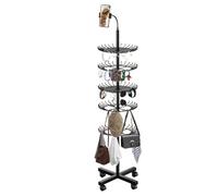 Braiding Hair Rack Stand, 43,5 x 33,5 x 10 cm Height Adjustable Storage Rack | Display Stand | Easy To Carry For Home Workstation Braiding Mobile Styling Beauty Training Professional Competition