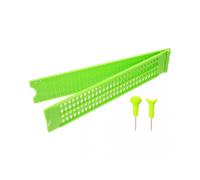 Braille Plastic Writing for Blind People 4 Lines 28 Cells Braille 2 Pens Green