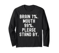 Brain 1 Mouth 99 Please Stand by Witty Men Women Manga Larga