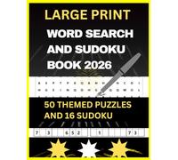 BRAIN BOOST PUZZLE BOOK: 50 Word Search & 16 Sudoku Puzzles 1,000 Hidden Words to Discover