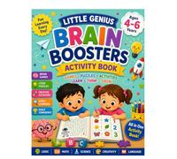 Brain Boosters Activity Book for Kids Ages 4-8
