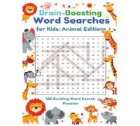Brain-Boosting Animal Word Search for Kids Ages 6-10