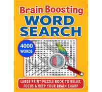 Brain Boosting Word Search: 4000 Words for Relaxation, Focus & Mental Fitness Through Brain Activity (Women Word Search Puzzle Book)