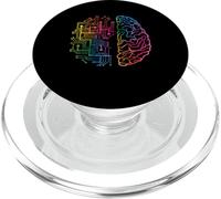Brain Chip | Ciencias de la Computación | Inteligencia Artificial PopSockets PopGrip para MagSafe