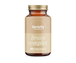 Brain Complex 60 Cápsulas de Zentrity by Naturitas | Con DHA | Ayuda a la función cognitiva | Suplemento natural para el cerebro | Complemento alimenticio