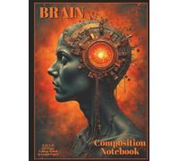 BRAIN: Composition Notebook For High School, College, Or Business Notes, Graph & Study