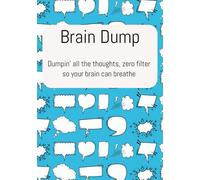 Brain Dump: a place to dump all the thoughts, zero filter so your brain can breathe| lined pages and thought boxes for to do| prioritize and to let gowhat are