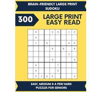 Brain-Friendly Large Print Sudoku: For seniors who want relaxing daily mental exercise without eye strain.