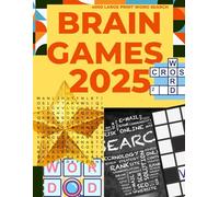 BRAIN GAMES 2025: 4000 Large Print Word Search