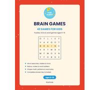 Brain Games: 42 Games for Kids: Word Searches, Trivia, Riddles, Secret Codes and Puzzles for Smart Kids Ages 6-10 with Answer Key (HelloPupika Activity Books)