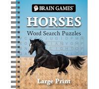 Brain Games - Horses Word Search Puzzles - Large Print (Brain Games Large Print)