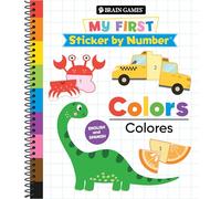Brain Games - My First Sticker by Number: Colors - English and Spanish
