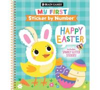 Brain Games - My First Sticker by Number: Happy Easter - Includes Sparkly Glitter Stickers!