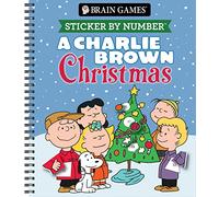 Brain Games - Sticker by Number: A Charlie Brown Christmas (Officially Licensed Peanuts Product)