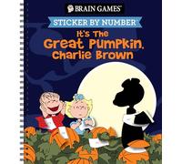 Brain Games - Sticker by Number: It's the Great Pumpkin, Charlie Brown (Halloween) - Officially Licensed Peanuts Product