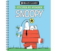 Brain Games - Sticker by Number: Snoopy (Officially Licensed Peanuts Product)