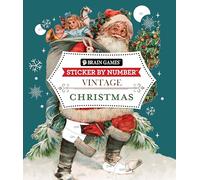 Brain Games - Sticker by Number - Vintage: Christmas (28 Images to Sticker)
