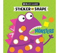 Brain Games - Sticker by Shape: Monsters (for Kids Ages 3-6)