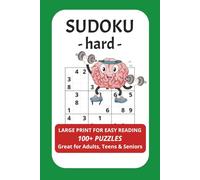 Brain Games - Sudoku Puzzles - hard: Sudoku Puzzles with large font print for easy reading | 6x9 inches, 110 pages | 100+ Puzzles | Gift for Adults, Teens & Seniors | Brain Exercising