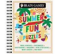Brain Games - Summer Fun Puzzles (#3): Word Searches, Crosswords, Cryptograms, Anagrams, Mind Stretchers, Word Ladders, and More! Volume 3