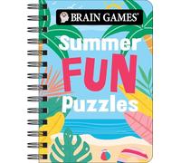 Brain Games - To Go - Summer Fun Puzzles 180+ Variety Puzzles Compact & Portable for Travel Beach, Vacation & Road Trip Activity Book Gift for Adults, Teens & Seniors