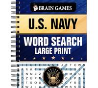 Brain Games - U.S. Navy Word Search - Large Print (Brain Games Large Print)