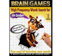Brain Games: Word Search Book for 5th Graders: Book 1