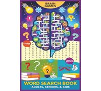 Brain Games Word Search Puzzle Book for Relaxation & Anxiety Relief: Mind Games Activity Puzzle Book with Easy To Read Word Search Print | 6x9 inches, ... Gifts for Vacations, Holidays and Free Times