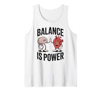 Brain Heart Hi-Five Emotional Intelligence Balance Is Power Camiseta sin Mangas