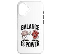 Brain Heart Hi-Five Emotional Intelligence Balance Is Power Carcasa para iPhone 16